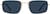 Front view of Rectangle Sunglasses T04611416 in Gold thumbnail