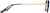 Side view of Rectangle Sunglasses T04611416 in Gold thumbnail