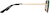 Side view of Rectangle Sunglasses T04611424 in Gold thumbnail