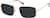 Angle view of Rectangle Sunglasses T04612112 in Black thumbnail