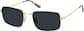 Angle view of Rectangle Sunglasses T04612112 in Black thumbnail