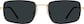 Front view of Rectangle Sunglasses T04612112 in Black thumbnail