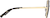 Side view of Geometric Sunglasses T04621412 in Gold thumbnail