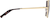 Side view of Geometric Sunglasses T04621417 in Gold thumbnail