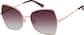 Angle view of Geometric Sunglasses T04621918 in Rose Gold thumbnail
