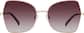 Front view of Geometric Sunglasses T04621918 in Rose Gold thumbnail