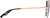 Side view of Geometric Sunglasses T04621918 in Rose Gold thumbnail