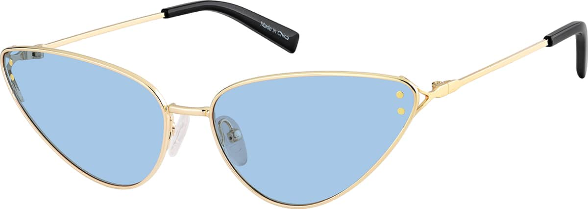 Angle view of Cat-Eye Sunglasses T04631416 in Gold