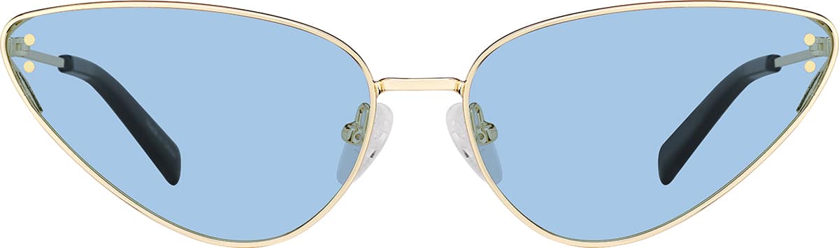 Front view of Cat-Eye Sunglasses T04631416 in Gold