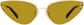 Front view of Cat-Eye Sunglasses T04631422 in Gold thumbnail
