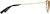 Side view of Cat-Eye Sunglasses T04631422 in Gold thumbnail