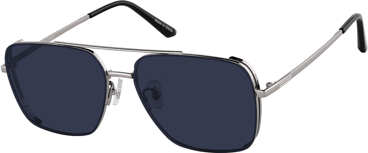 Angle view of Aviator Sunglasses T04641116 in Silver