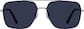 Front view of Aviator Sunglasses T04641116 in Silver thumbnail