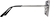 Side view of Aviator Sunglasses T04641116 in Silver thumbnail