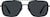 Front view of Aviator Sunglasses T04642112 in Black thumbnail