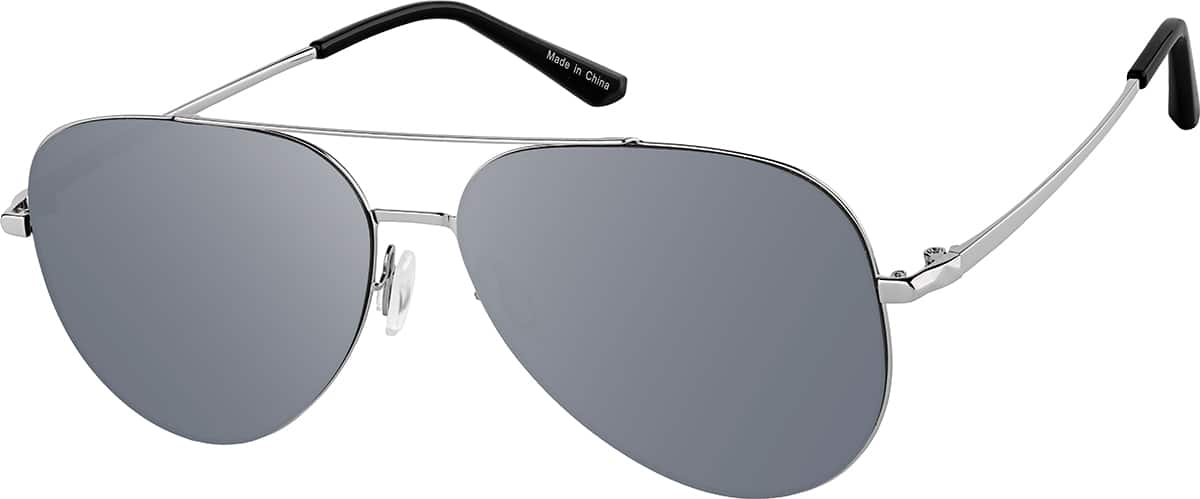 Angle view of Aviator Sunglasses T04661111 in Silver