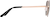 Side view of Aviator Sunglasses T04661415 in Gold thumbnail