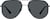 Front view of Aviator Sunglasses T04672112 in Black thumbnail