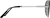 Side view of Aviator Sunglasses T04681116 in Silver thumbnail