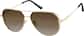 Angle view of Aviator Sunglasses T04681415 in Gold thumbnail