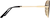 Side view of Aviator Sunglasses T04681415 in Gold thumbnail