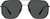 Front view of Aviator Sunglasses T04692112 in Black thumbnail