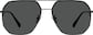 Front view of Aviator Sunglasses T04692112 in Black thumbnail