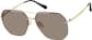 Angle view of Aviator Sunglasses T04692115 in Gold thumbnail