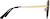 Side view of Aviator Sunglasses T04692115 in Gold thumbnail