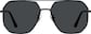 Front view of Aviator Sunglasses T04712112 in Black thumbnail