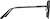 Side view of Aviator Sunglasses T04712112 in Black thumbnail