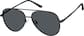 Angle view of Aviator Sunglasses T04722112 in Black thumbnail