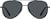 Front view of Aviator Sunglasses T04722112 in Black thumbnail