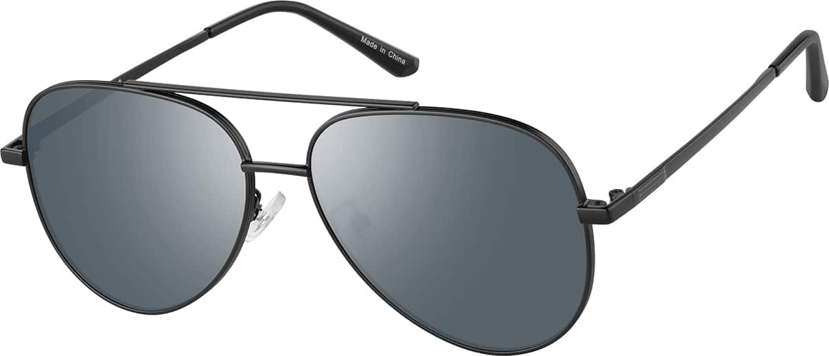 Angle view of Aviator Sunglasses T04722116 in Black