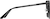 Side view of Square Sunglasses T04732121 in Black thumbnail