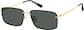 Angle view of Rectangle Sunglasses T04741412 in Gold thumbnail