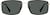Front view of Rectangle Sunglasses T04741412 in Gold thumbnail