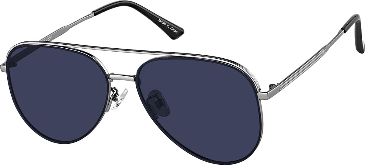 Angle view of Aviator Sunglasses T04751216 in Gray