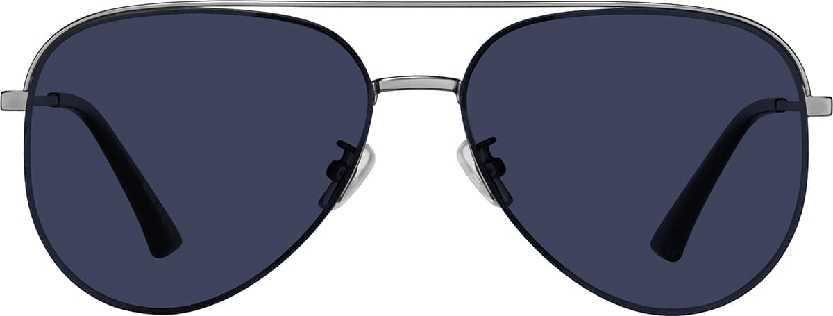 Front view of Aviator Sunglasses T04751216 in Gray