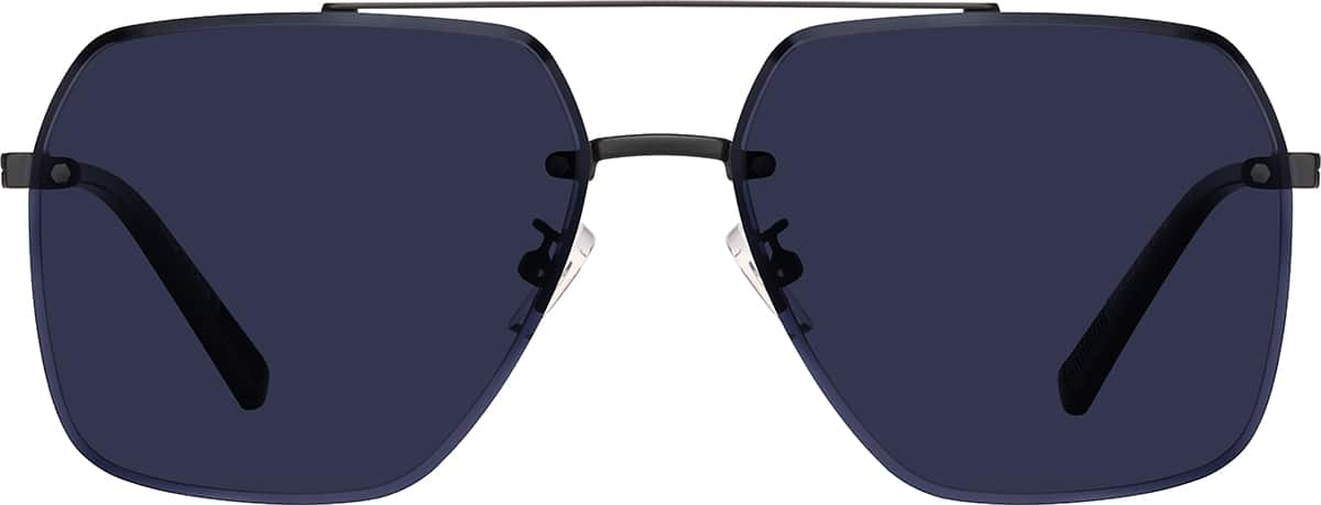 Black square aviator sunglasses best sale