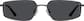 Front view of Rectangle Sunglasses T04771212 in Gray thumbnail
