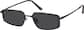Angle view of Rectangle Sunglasses T04772112 in Black thumbnail