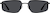 Front view of Rectangle Sunglasses T04772112 in Black thumbnail