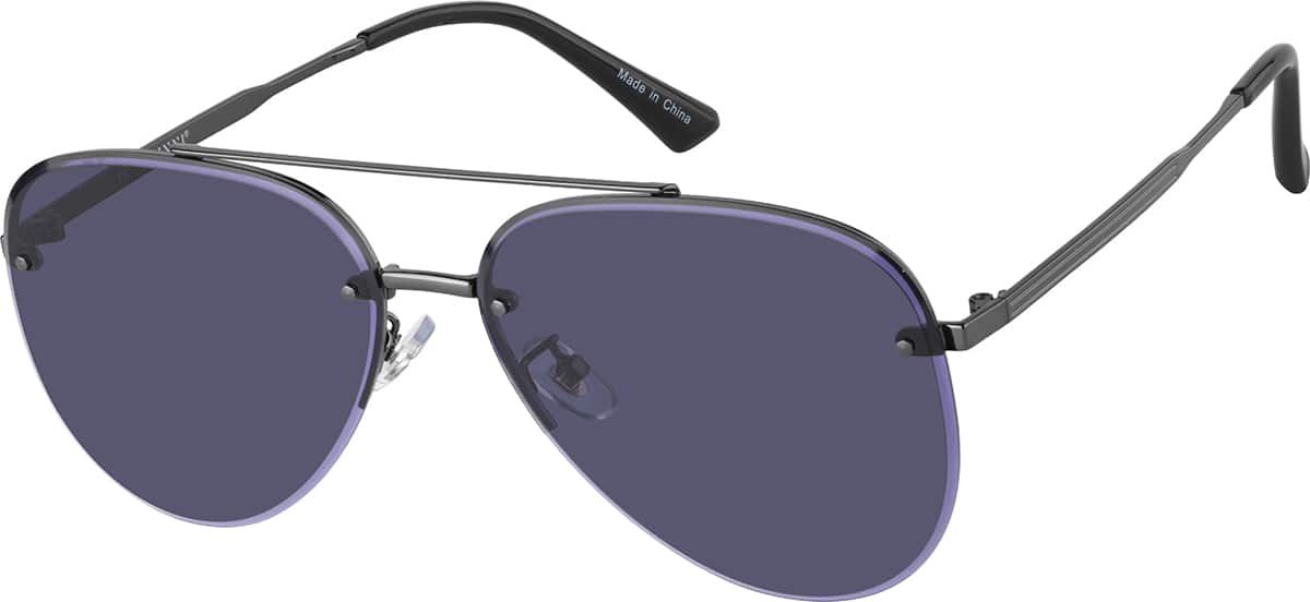 Angle view of Aviator Sunglasses T04781216 in Gray