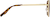 Side view of Aviator Sunglasses T04821415 in Gold thumbnail