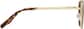 Side view of Aviator Sunglasses T04821415 in Gold thumbnail