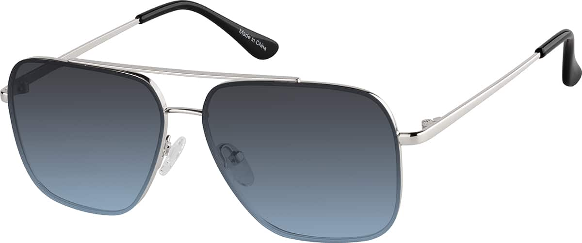 Angle view of Aviator Sunglasses T04831116 in Silver