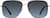 Front view of Aviator Sunglasses T04831116 in Silver thumbnail