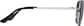 Side view of Aviator Sunglasses T04831116 in Silver thumbnail