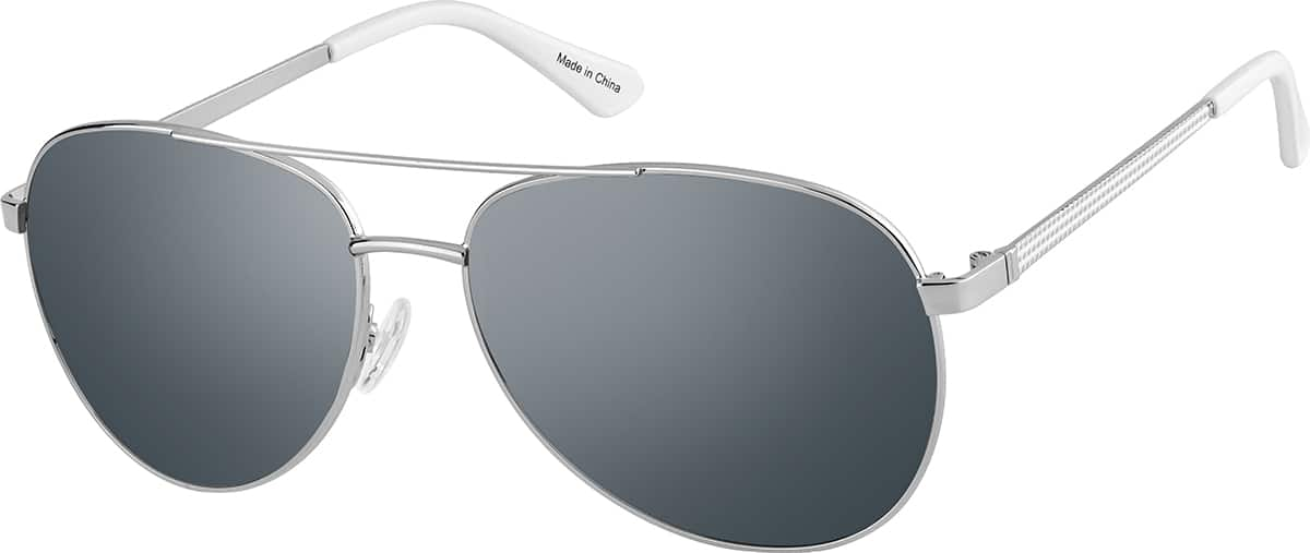 Angle view of Aviator Sunglasses T04841112 in Silver